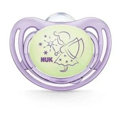Nuk - Chupeta Airflow Glow In Dark, Girl, Tamanho 1 New