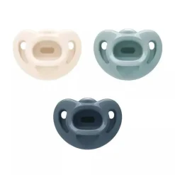 Nuk - Chupeta de Silicone Sustentável Nature, 0-6m, Neutra, 3ct New
