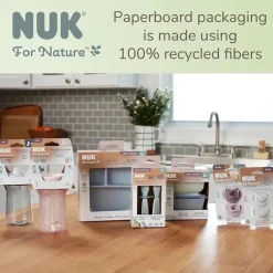 Nuk - for Nature Copo de palha com peso Everlast, sem BPA, copo com canudinho à prova de derramamento Clearance