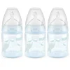 Nuk - Garrafa para bebê menino de 5 onças e 3 unidades com fluxo suave Discount