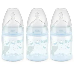 Nuk - Garrafa para bebê menino de 5 onças e 3 unidades com fluxo suave Discount
