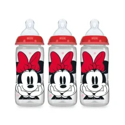 Nuk - Pacote de conjunto de mamadeira e chupeta Minnie Mouse para recém-nascidos Clearance