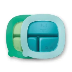 Nuk - placas de sucção e tampa, cores sortidas, pacote com 2, mais de 6 meses, azul e verde Clearance