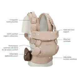 Nuna - Cudl Luxe Carrier Suavizado, Pérola Fashion