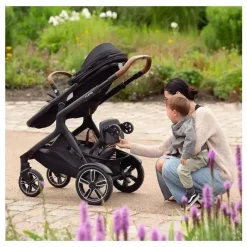 Nuna - Demi Next + Pipa Aire RX Travel System, Caviar Fashion