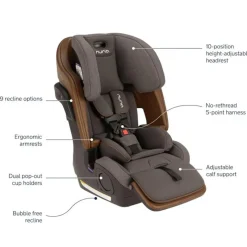 Nuna - Lumn Harness Booster Seat Granite Outlet