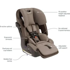 Nuna - Lumn Harness Booster Seat, Cedar Clearance
