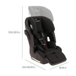 Nuna - Lumn Harness Booster Seat Caviar Hot
