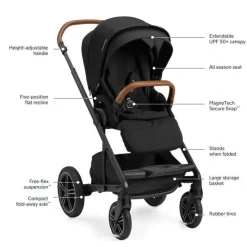 Nuna - Mixx Next + Pipa Urbn Travel System, Caviar Clearance
