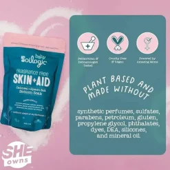 Oilogic Baby Oilogic - Banho de imersão, pele e auxílio para banho de sal Epsom com aveia Essentials para bebês Best