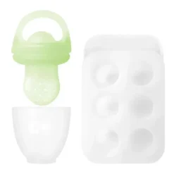 Ola Baby - Alimentador de frutas frescas de silicone e conjunto de picolé para introdução de alimentos sólidos, Kiwi Best