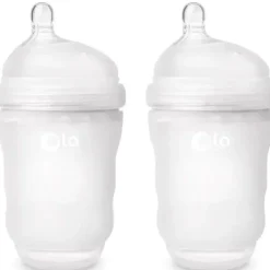 Olababy Ola Baby - garrafa neutra suave para bebê de 8 onças, 2 unidades, geada Fashion