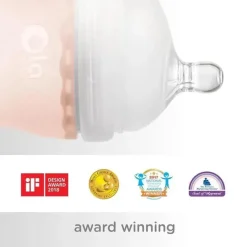 Olababy Ola Baby - Garrafa suave para bebê de 4 onças, rosa Outlet