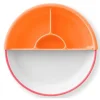 OmieBox Omie - Toddler Plate With Divider, Pink | 1 plate Hot