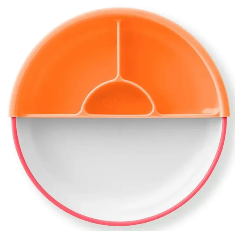 omie__toddler_plate_with__SKUOfPUO6nY_0.webp OmieBox Omie - Toddler Plate With Divider, Pink | 1 plate Hot