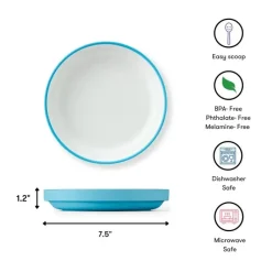 OmieBox Omie - Toddler Plate With Divider, Green Discount