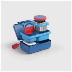 OmieBox - Caixa Up Carton Bento, Azul Cósmico Hot