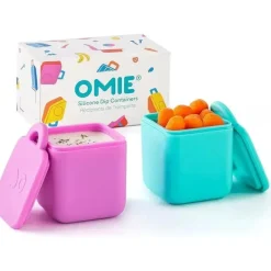 OmieBox - 2Pk recipientes para imersão à prova de vazamentos para viagem, rosa/azul-petróleo Sale