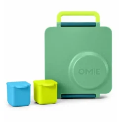 OmieBox - Recipientes de mergulho à prova de vazamentos 2Pk para viagem, azul/limão Fashion