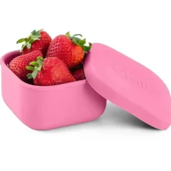 OmieBox - Recipientes para armazenamento de alimentos com tampa, rosa New