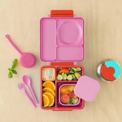 OmieBox - Recipientes para armazenamento de alimentos com tampa, rosa New