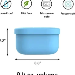 OmieBox - Recipientes para Armazenamento de Alimentos com Tampa Azul Best