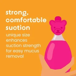 oogiebear - Aspirador nasal Baby Bear Pair com Booger Picker e limpador de ouvido, rosa framboesa Best