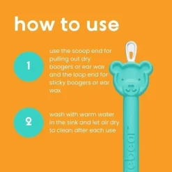 oogiebear - removedor de meleca nasal e cera de ouvido para bebês, azul Sale