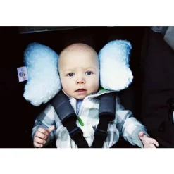 Baby Elephant Ears Orelhas de Minky azul de luxo elefante bebê, suporte de cabeça infantil New