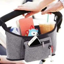 Skip Hop Organizador de carrinho de bebê Grab &amp; Go, cinza Heather Hot