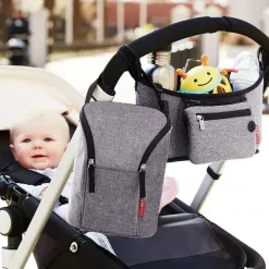 Skip Hop Organizador de carrinho de bebê Grab &amp; Go, cinza Heather Hot