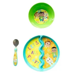 The First Years Os primeiros anos - Conjunto de alimentação para bebês Cocomelon, 3 unidades Clearance