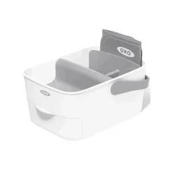 Oxo - Caddy de fraldas infantil com trocador, branco/cinza Fashion
