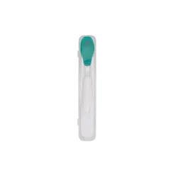 Oxo - Colher de alimentação Tot On-the-Go com estojo de viagem, azul-petróleo Hot