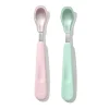 Oxo - Conjunto de Colher para Alimentação Tot com Silicone Macio, Opala/Blossom Best