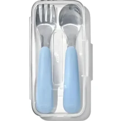 Oxo - Conjunto de garfo e colher Tot On-The-Go, Crepúsculo New