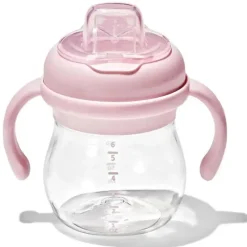 Oxo - Copo com canudinho Tot Transitions com bico macio e alças removíveis, Blossom Clearance