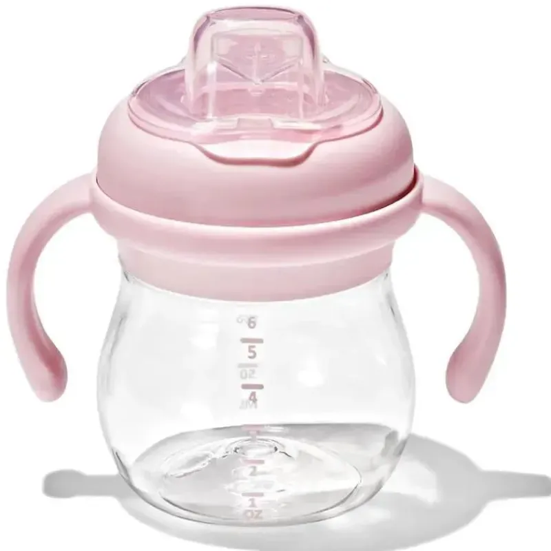 oxo__copo_com_canudinho_t_SKUGsMwwk0f_0.webp Oxo - Copo com canudinho Tot Transitions com bico macio e alças removíveis, Blossom Clearance