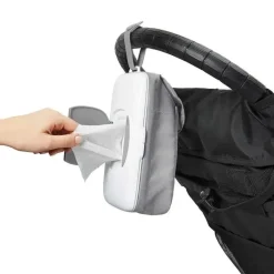 Oxo - Dispensador de lenços umedecidos Tot On-the-Go com bolsa para fraldas, cinza Best
