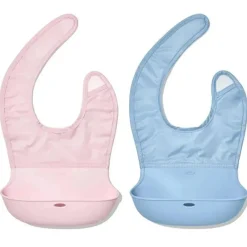 Oxo - 2Pk Tot Roll Up BiB, Blossom e Dusk Outlet