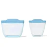 Oxo - Sacos reutilizáveis ​​de silicone Tot - Conjunto de 2 peças de copos e lanches, Dusk Discount