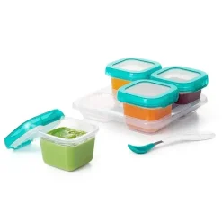 Oxo Tot Baby Blocks Contêineres de Armazenamento Congelador 6 oz - Teal Sale