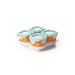 Oxo Tot Glass Baby Blocks 4 oz - Teal New