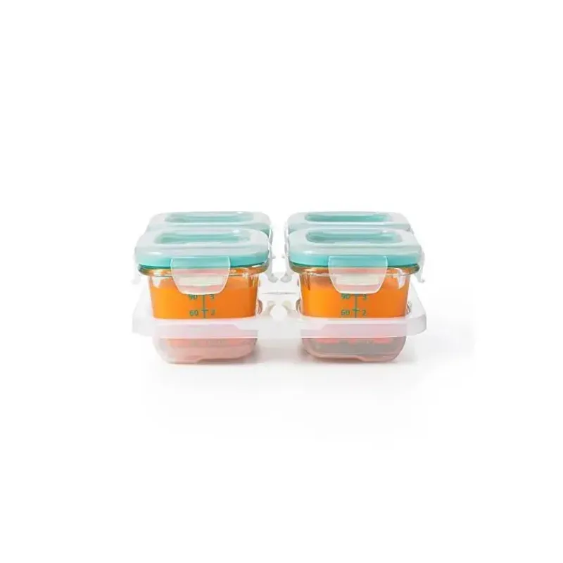 oxo_tot_glass_baby_blocks_SKUHceb7pWb_2.webp Oxo Tot Glass Baby Blocks 4 oz - Teal New