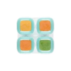 Oxo Tot Glass Baby Blocks 4 oz - Teal New