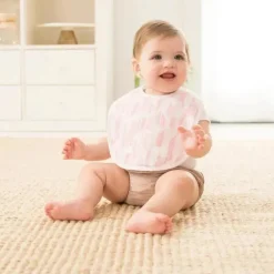 Aden + Anais Pacote com 3 babadores Essentials Snap, estampas mistas Clearance