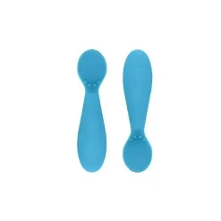 ezpz Pacote com 2 colheres pequenas Happy Mats, azul Outlet