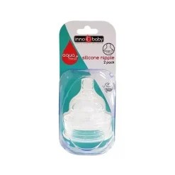 Innobaby Pacote com 2 mamilos de silicone Aquaheat, estágio 3 Hot