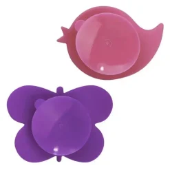 Kushies Baby Pacote com 2 mini tigelas de silicone Kushies Silidip (fúcsia/roxo) Clearance