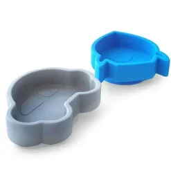 Kushies Baby Pacote com 2 mini tigelas de silicone Kushies Silidip (azul/cinza) Outlet